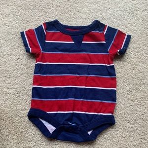 Garanimals  baby onesie bodysuit red navy white NB